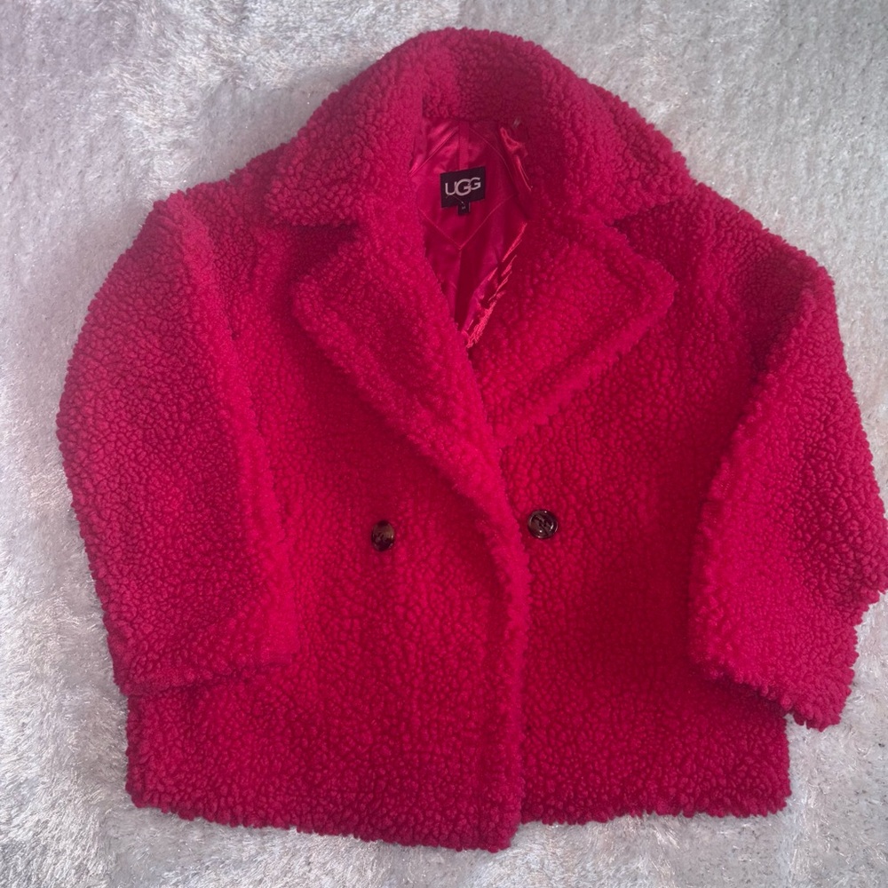 UGG Gertrude Short Teddy Coat
